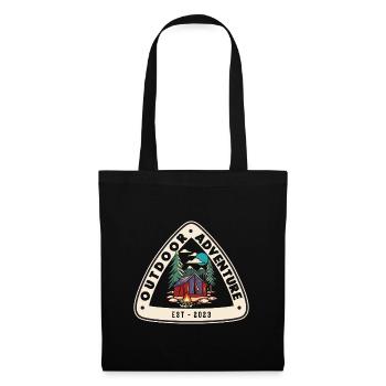 Tente de feu de camp de camping de camping-car d’aventure en plein air - Sac en tissu - noir - Devant