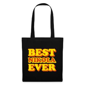 Nikola First Name Funny Gift - Tote Bag - black - Front