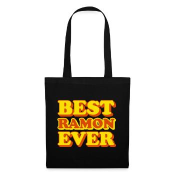 Ramon prénom drôle cadeau - Sac en tissu - noir - Devant
