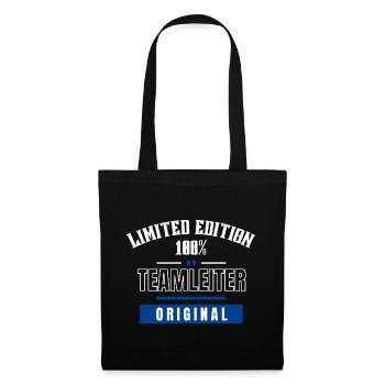 Limited Edition 100% - Teamleiter - Original - Stoffbeutel - Schwarz - Vorne