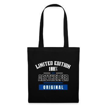 Limited Edition 100% - Arzthelfer - Original - Stoffbeutel - Schwarz - Vorne