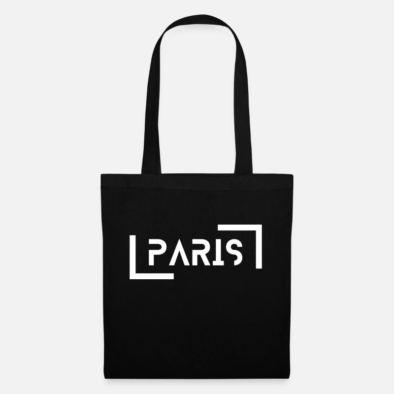 Paris - Stoffbeutel - Schwarz