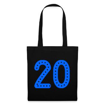 20. 20 YEARS. 20th ANNIVERSARY. 20TH ANNIVERSARY. - Tote Bag - black - Front