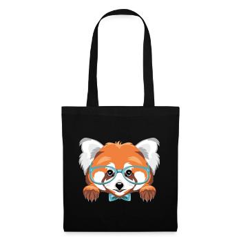 Peeking smart red panda - Tote Bag - black - Front