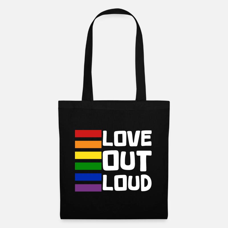 Love Out Loud Pride-Monat - Stoffbeutel - Schwarz