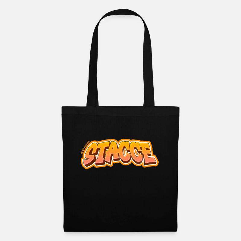 Römische Sätze "STACCE" - Stoffbeutel - Schwarz