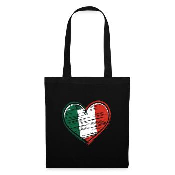 Cœur Italie Cœur Italien - Sac en tissu - noir - Devant
