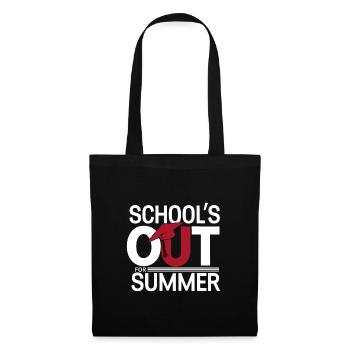 L’école Schulabschluss Schulende est sortie pour l’été - Sac en tissu - noir - Devant