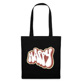 Happy - Tote Bag - black - Front