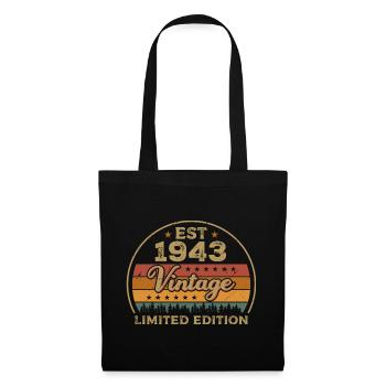 Légendaire Depuis 1943 Anniversaire 1943 Millésime 1943 - Sac en tissu - noir - Devant
