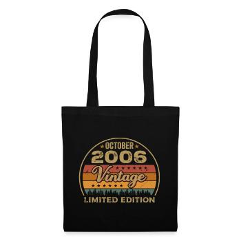 Vintage October 2006 Birthday Gift - 2006 - Tote Bag - black - Front