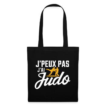 Ich kann nicht, ich habe Judo - Stoffbeutel - Schwarz - Vorne