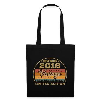 Novembre 2016 - Cadeau d’anniversaire Novembre 2016 - Sac en tissu - noir - Devant