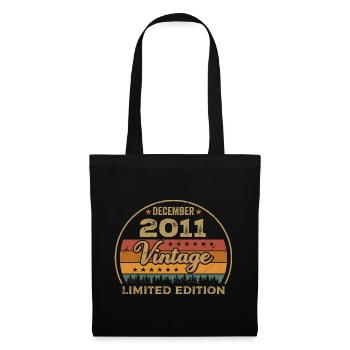 Birthday December 2011 Gift December 2011 - Tote Bag - black - Front