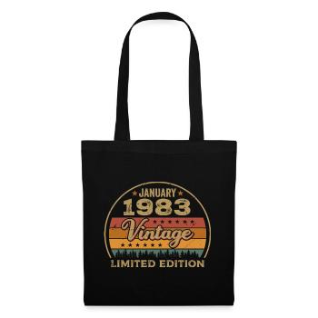 Des légendes sont nées en janvier 1983,Janvier 1983 - Sac en tissu - noir - Devant