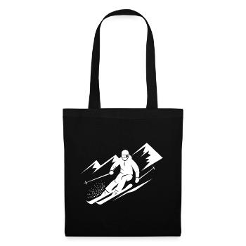 Skiers Ski Winter Winter Holiday Winter sports - Tote Bag - black - Front