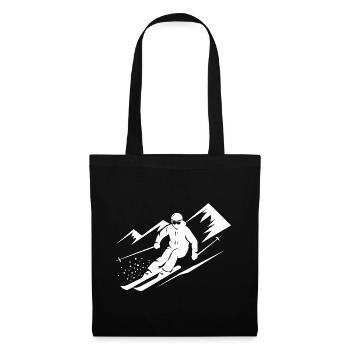 Skiers Ski Winter Winter Holiday Winter sports - Tote Bag - black - Front