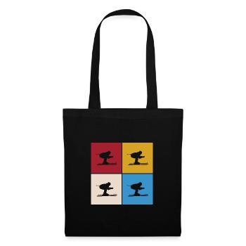 Skiers Ski Winter Winter Holiday Winter sports - Tote Bag - black - Front