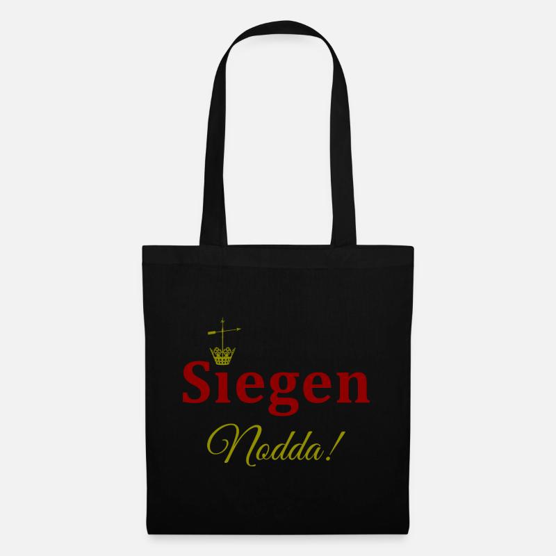 Krönchen Stadt Siegen / Nodda - Stoffbeutel - Schwarz