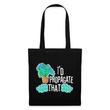 Monstera Mama - Sac en tissu - noir - Devant