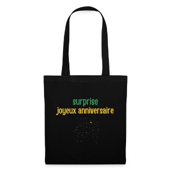 Surprise Happy Birthday - Tote Bag - black - Front