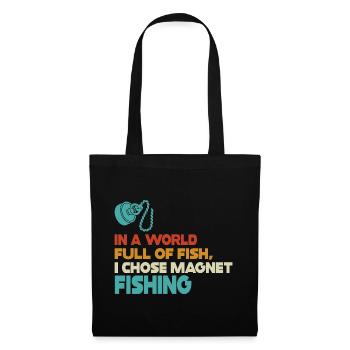 Neodymium Magnet Fishing Magnetic Fisher - Tote Bag - black - Front