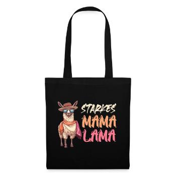 Future maman STRONG MOM LAMA Drôle - Sac en tissu - noir - Devant