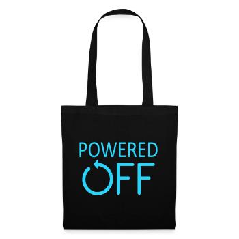 POWERED OFF Switched off and in sleep mode - Tote Bag - black - Front
