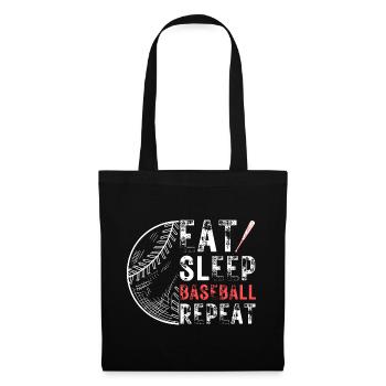Eat Sleep Baseball Repeat - Tote Bag - black - Front