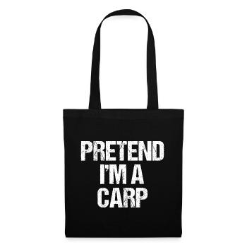 Pretend I’m a Carp Lazy Halloween Costume Fish - Tote Bag - black - Front