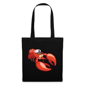 Captain Lobster - Stoffbeutel - Schwarz - Vorne