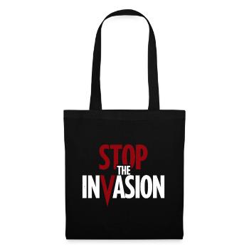 Arrêter l’invasion contre l’agression - Sac en tissu - noir - Devant