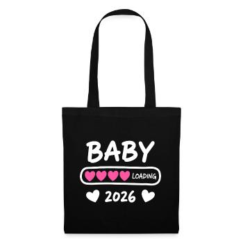 Baby Loading 2026 Parents enceintes - Sac en tissu - noir - Devant