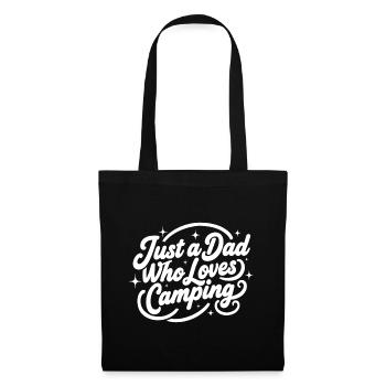 Juste un papa qui adore le camping Idée cadeau de papa - Sac en tissu - noir - Devant