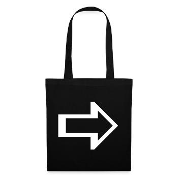 Arrow right left Icon - Tote Bag - black - Front