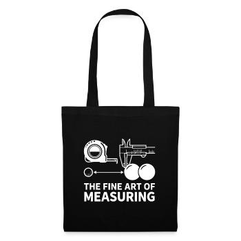L’art de mesurer la pétanque de boule - Sac en tissu - noir - Devant
