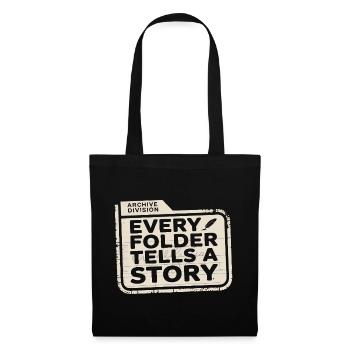 Every Folder Tells a Story - Tote Bag - black - Front