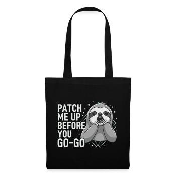 Patch Me Up Cyber Security Faultier - Stoffbeutel - Schwarz - Vorne