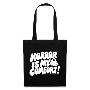 Horror Is My Comfort Quote - Tote Bag - black - Front