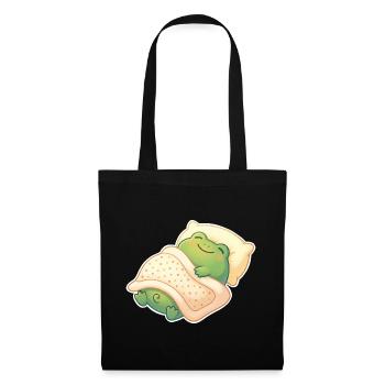 Frog Sleeping - Tote Bag - black - Front