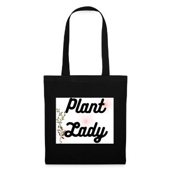 Écriture botanique de la Dame des Plantes - Sac en tissu - noir - Devant