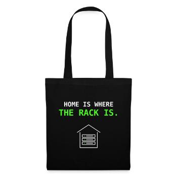 Home Is Where The Rack Is IT Sysadmin Gift - Tote Bag - black - Front