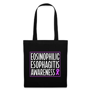 Eosinophile Ösophagitis - Aufklärung unterstützen - Stoffbeutel - Schwarz - Vorne