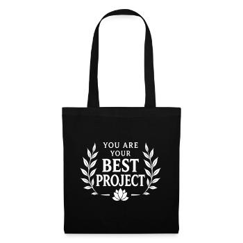 You Are Your Best Project Lorbeerkränze - Stoffbeutel - Schwarz - Vorne