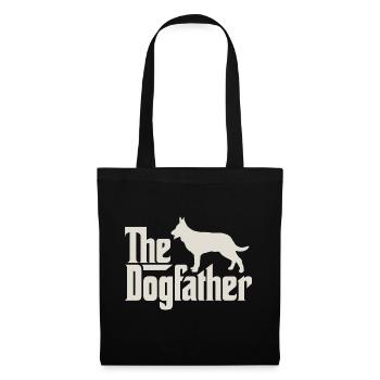 The Dogfather - Deutscher Schäferhund - Stoffbeutel - Schwarz - Vorne