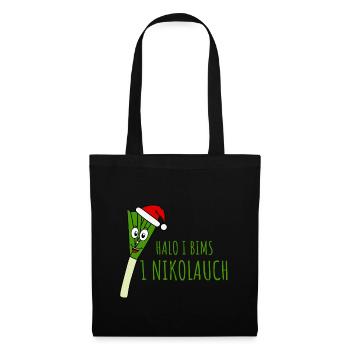 Ugly Christmas Halo I Bims 1 Nikolauch - Stoffbeutel - Schwarz - Vorne