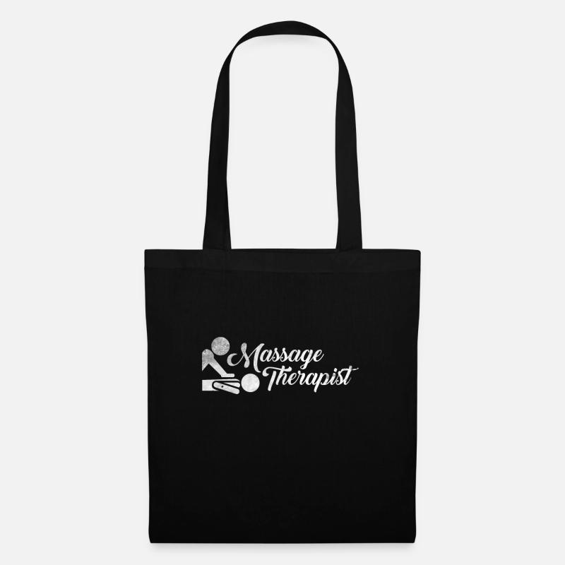 Massage Therapist Geschenk Massagetherapeut Shirt - Stoffbeutel - Schwarz
