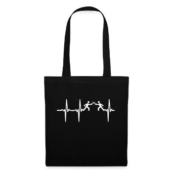 Heartbeat Fencing - Tote Bag - black - Front