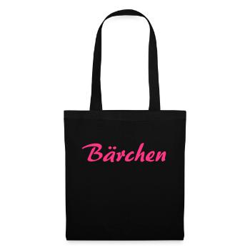 Bärchen - Stoffbeutel - Schwarz - Vorne