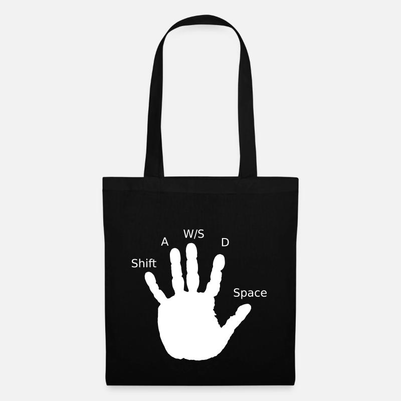 Gamer Hand - Stoffbeutel - Schwarz